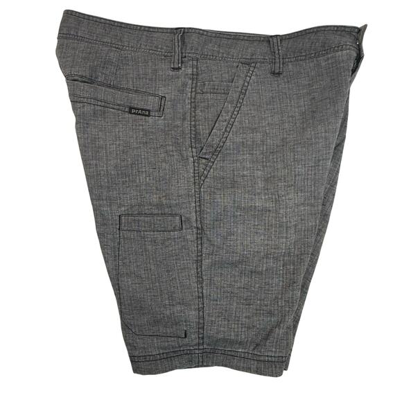 prAna Hemp Blend Stretch Shorts Men’s 32" Waist 8ʺ Inseam Sustainable - Picture 2 of 7